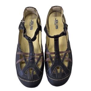 JBU by Jambu Dune Encore Memory Foam Vegan Leather Womens 11M Flats Mary Jane